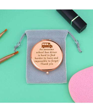 Bus Driver Appreciation Gift School Bus Driver Gifts Compact Mirror Thank You Gift for Bus Driver School Bus Driver Gifts for Women Folding Makeup Mirror Christmas Graduation Birthday Gifts - Buy Online on GoSupps.com