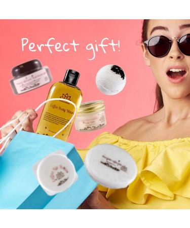 Bath and Spa Gift Set - Coffee Love: Relaxation with Coffee Brown Sugar Scrub, Bath Bomb, Candle, Body Wash, Shea Butter Soap, Lip Balm - Handmade in USA - Buy Online on GoSupps.com