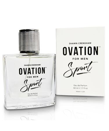 Ovation for Men Sport by Shawn Crenshaw Classic Easy Wear Casual Daytime Cologne Fragrance Eau de Parfum 50ml (1.7 fl. oz.)