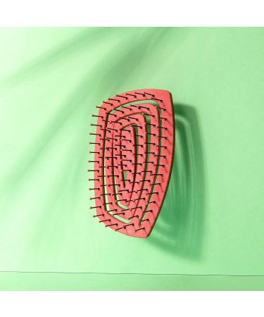 Ninabella Mini V2 Bio Hairbrush - Anti-Ziep Professional Brush for Long & Curly Hair - Perfect Travel Brush for Women & Kids - Pink - Buy Online on GoSupps.com