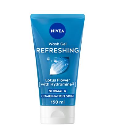 NIVEA Refreshing Wash Gel (150ml) Face Wash Gel with Lotus Flower and Hydramine Deeply Cleanses and Removes Impurities Refreshing Skincare Formula - Buy Online on GoSupps.com
