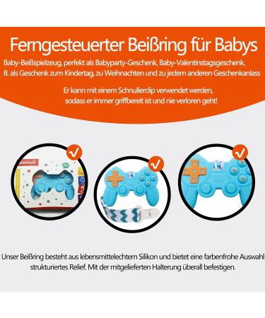 Game Controller Baby Teething Toy - Blue | Fun & Safe Teething Relief for Happy Play - Buy Online on GoSupps.com