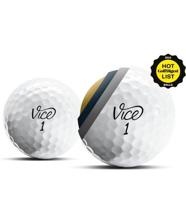 Vice Pro Plus Golf Balls - White (Package May Vary) - Buy Online on GoSupps.com