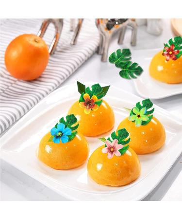 Buy Catelves 80 Pieces Edible Cake Decorations - Tropical Flowers for Wedding & Hawaii Jungle Theme - Buy Online on GoSupps.com