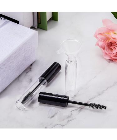 40pc 10ml Empty Mascara Tubes w/ Funnels - DIY Eyelash Wand & Castor Oil Container (Black) - Buy Online on GoSupps.com