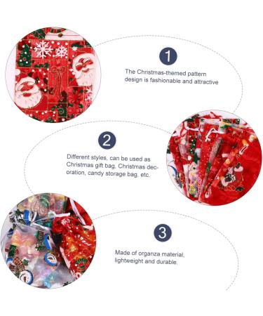 ABOOFAN 150 pcs Snowflake Storage Claus Wedding Party Star Bag Christmas for Organza Theme Pouch 10X15CMx3pcs As Shownx3pcs - Buy Online on GoSupps.com