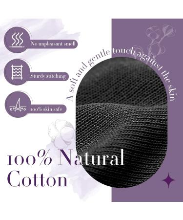 Migliore Wear UV Protection Gloves for Gel Nails - 2 Pairs 100% Cotton Fingerless Moisturizing Gloves for Eczema, SPA, and Dry Hands - Black-S/M - Buy Online on GoSupps.com