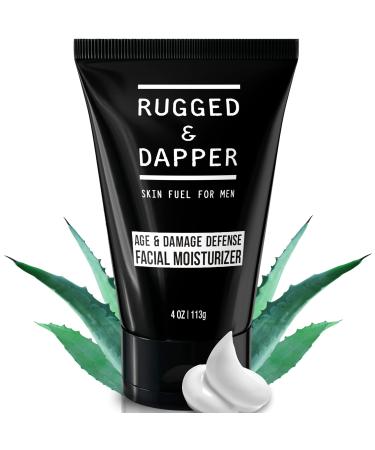 RUGGED & DAPPER Unscented Men's Face Moisturizer - Premium Anti-Aging Cream for Dry Skin  Hydrating Lotion  4 Fl Oz Daily Facial Moisturizer 4 Fl Oz (Pack of 1)