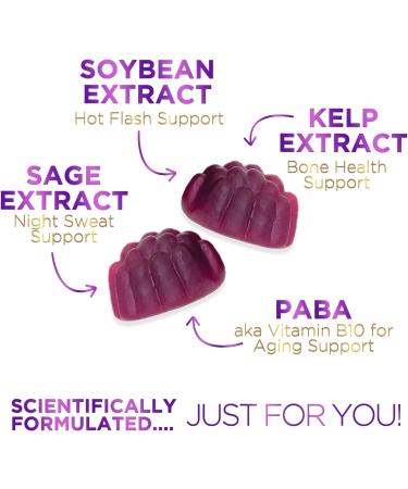 Menopause Relief Gummies - Night Sweats & Hot Flashes Support - Natural Energy Boost - Non-GMO & Gluten Free - 60 Gummies - Buy Online on GoSupps.com