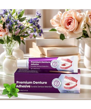 Weqizuerqi Denture Adhesive Maximum Holding Force 40 Gram Creme Adhesive Repair Full Partial Certain Denture Cream For Daily Use by Women and Adults with Full - Buy Online on GoSupps.com
