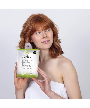 Daily Concepts Dual Texture Scrubber - Exfoliate & Cleanse Gently - Buy Online on GoSupps.com