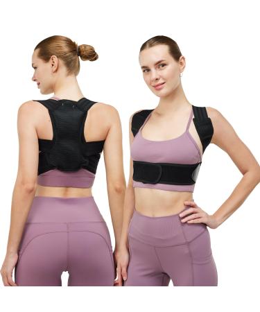 Posture Corrector for Men and Women Adjustable Upper Back Brace Back Straightener Posture Corrector for Posture Hunchback Support and Providing Pain Relief from Neck Shoulder and Upper Back (L)