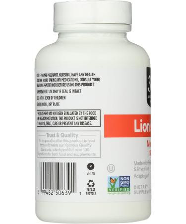 365 by Whole Foods Market Lion's Mane Mushroom 500mcg Vegan 90 Count 90 Count (Pack of 1) - Buy Online on GoSupps.com