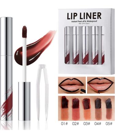  G n rique Lip color peels off peel off lip gloss | 5x peel-off long-lasting makeup lip gloss - Mother girlfriend highly pigmented luxury color for blending - Buy Online on GoSupps.com