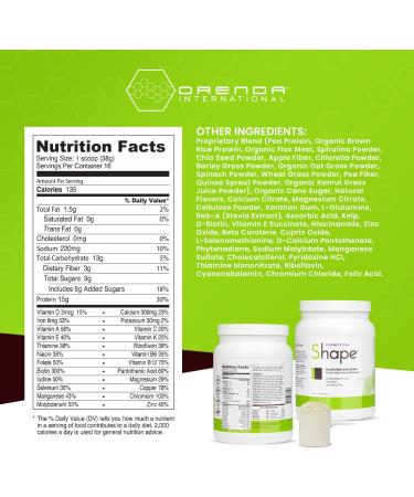 Orenda Shape® Vanilla Protein Shake - Plant-Powered Pea & Brown Rice Blend with Superfoods | Ready-to-Serve Nutrition 21.4oz - International Shipping Available - Buy Online on GoSupps.com