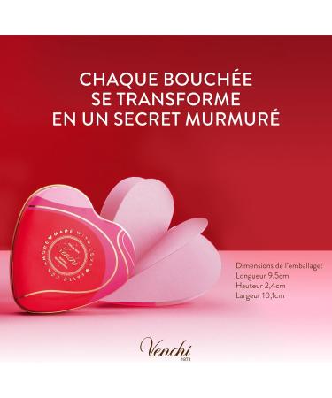 Venchi - Bo te M tal en Forme de C ur avec 6 Chocolates Valentines au Lait et Extra Noirs 75% V g talien Sans Gluten 48 g Id e de cadeau pour la f te des m res Bo te M tal C ur - Buy Online on GoSupps.com