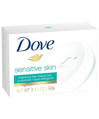 Dove Bar Soap for Sensitive Skin 3.15 oz, Pack of 8 - Gentle Formula for Delicate Skin - Buy Online on GoSupps.com