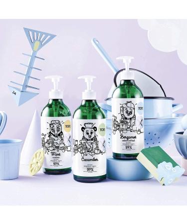 Yope Natural Detergent Washing-Up Liquid | Bergamot & Basil | Vegan | Cruelty Free | Paraben & SLS Free | 750 ml Bergamot Basil - Buy Online on GoSupps.com