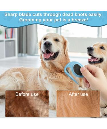 Adiwo Pet Knotting Comb - 2-Piece Steel Blade Tool for Cat Undercoat Removal | Best Knot Removal for Pets - Buy Online on GoSupps.com