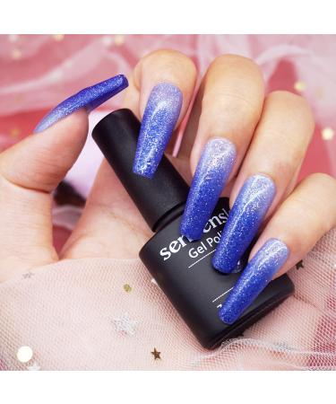 Color Changing Gel Nail Polish Gift Set - Senvenski Thermal Chameleon, Glitter Soak Off Manicure Kit - Buy Online on GoSupps.com