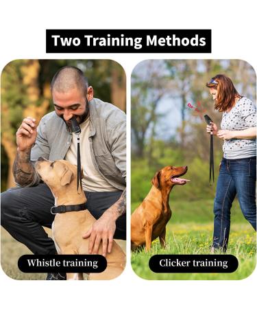 Dog Training Clicker & Whistle Combo - Long Distance & Multifunctional (Black) - Buy Online on GoSupps.com