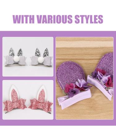 Beaupretty 6 Pairs Easter Bunny Hair Clips Rabbit Ear Hair Clips Sequin Bunny Hair Barrettes for Easter Party - Buy Online on GoSupps.com