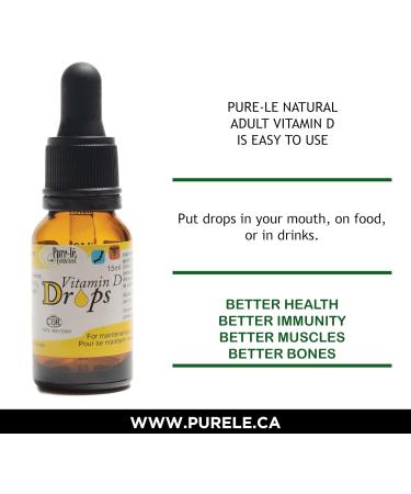 Vitamin D drops for teens adults and seniors - Non-GMO Gluten-free all Natural - 1000 IU 1 drop 100% Daily Value - Safe & Easy Concentration for Teens Adults as well as Seniors - 15 mL over 365 Doses! - Easy-to-Use neck dropper - No artificial Flavoring P - Buy Online on GoSupps.com