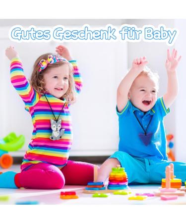 4-Piece Dinosaur Chew Toys Set for Kids | Silicone Baby Teething Rings | Sensory Biting Play for ADHD & Teething Relief - Buy Online on GoSupps.com