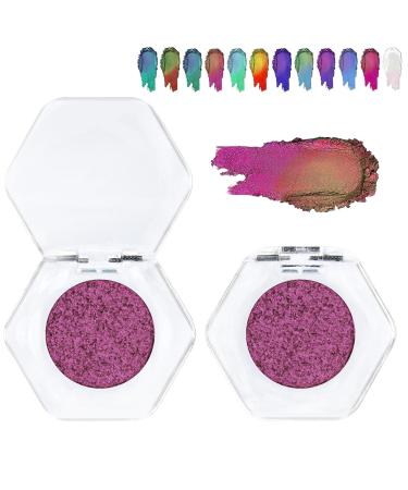 Adriana Nicole Cosmetics Eyeshadow Ethereal Eyeshadow Adriana Nichole Cosmetics Sparkling Eyeshadow Ethereal Single Color-shifting Eyeshadow Suitable for All Skin Types (Style B)
