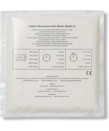 Hotties Micro Hottie - Microwave Hot Water Bottle - Lambswool Fleece - Grey - Buy Online on GoSupps.com