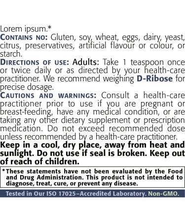 D-Ribose Powder 250g | NEW ROOTS HERBAL | D Ribose Supplement for Athletic Support - Buy Internationally - Buy Online on GoSupps.com