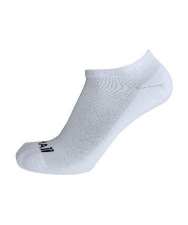 Diabetic no Show Low Cut Non Binding Loose fit Socks - Pack of 2 10-13 White