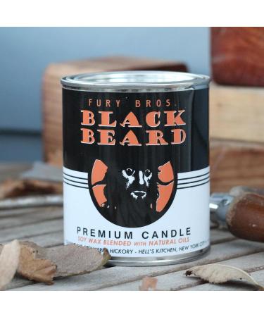 Scented Candles for Men - Black Beard Gunpowder & Charred Hickory | Hand-Poured Natural Soy Wax | Long-Lasting 70-80 Hour Burn | Vintage Tin Home Gift - Made in the USA - Buy Online on GoSupps.com