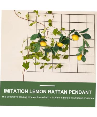 TOPBATHY Hanging Vine Fruit Garland Toys 2 Pcs Simulation Lemon Rattan Food Plastic Fake Plant Lemon Berry Vine Green Toys Yellowx2pcs 100x10cmx2pcs - Buy Online on GoSupps.com