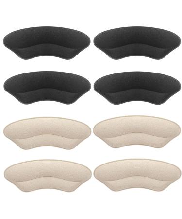 4 Pairs Heel Pads High Heel Inserts Prevent Heel Blistering Suitable for All Shoes