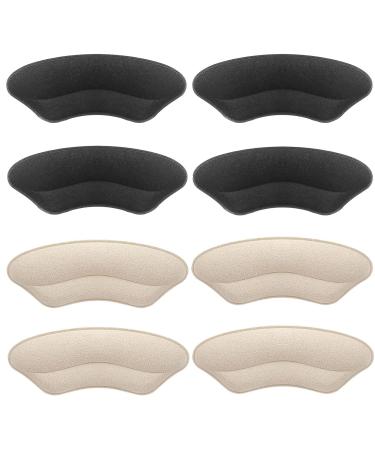 4 Pairs Heel Pads High Heel Inserts Prevent Heel Blistering Suitable for All Shoes