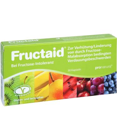 Pro Natura Fructaid - 30 Capsules for Fructose Intolerance Relief | Digestive Support Supplement - Buy Online on GoSupps.com