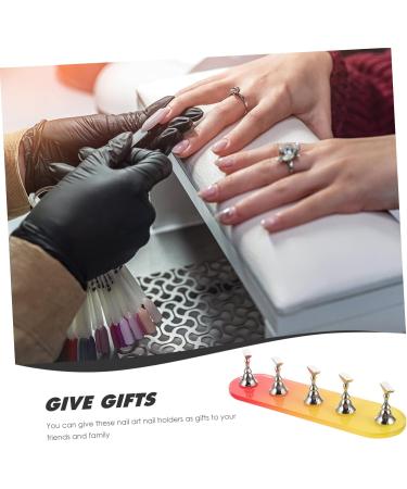 minkissy 1 Set Nail Practice Holder Nail Racks for Nail Painting Nail Practice Stand Nail Stands for Nail Art Creative Nail Racks Decor Nail Art Practice Manicure Accessories Plastic Suite - Buy Online on GoSupps.com