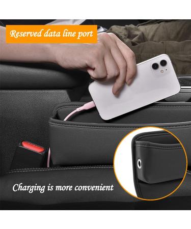 Black Car Seat Organizer Bag - Front Seat Console Pocket for Cell Phone and Keys - Buy Online on GoSupps.com