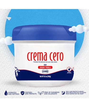 Crema Cero Original Formula Zinc Oxide Diaper Rash Ointment 3.9 oz - Daily Use Baby Balm for Healing and Protection - Buy Online on GoSupps.com