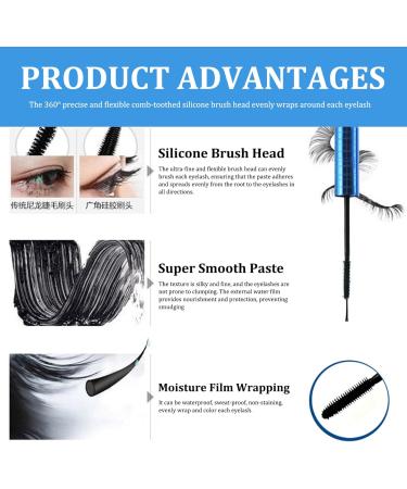 Eyelash mascara for women hypoallergenic waterproof volumizing natural mascara for short thinner eyelashes waterproof - Buy Online on GoSupps.com
