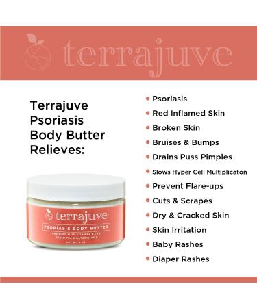 Terrajuve Psoriasis Treatment Cream: Natural Soothing Lotion for Dry, Itchy Skin - Organic, Safe for Baby - Made in USA - Buy Online on GoSupps.com