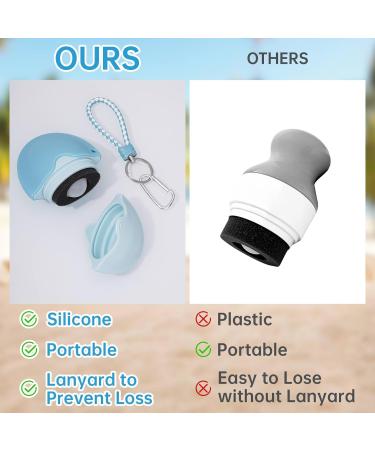 Refillable Sunscreen and Body Lotion Sponge Roller Applicator for Kids and Adults Child-Friendly Silicone Roller with Even Mess-Free Application Travel-Size for Hassle-Free Skincare Routine (Blue) - Buy Online on GoSupps.com