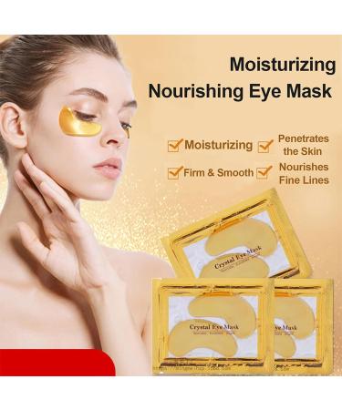30 Pairs 24K Gold Lip & Under Eye Masks | Moisturizing Gel Patches for Fine Lines & Dark Circles | International Shipping - Buy Online on GoSupps.com