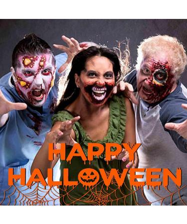 CCbeauty Halloween SFX Makeup Kit - 12 Colors Face Body Paint, Scar Wax, Fake Blood, Brushes & Sponge - Buy Online on GoSupps.com