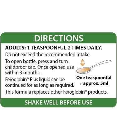 Vitabiotics Feroglobin 200ml Plus Liquid - Iron Supplement for Energy & Vitality - Buy Online on GoSupps.com