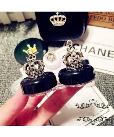Fashion Contact Lens Case 2 Pack - Cute Crown Black White Portable Box with Mirror - Buy Online on GoSupps.com