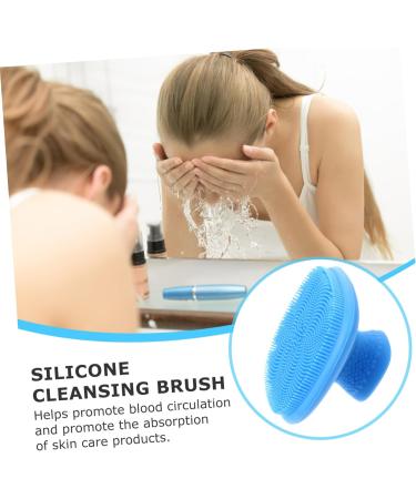 FRCOLOR Pack of 3 Cleaning Brush Face Massage Brush Silicone Face Washer Face Cleansing Brush Silicone Face Brush Skin Care Brush Super Soft Wash Basin - Buy Online on GoSupps.com