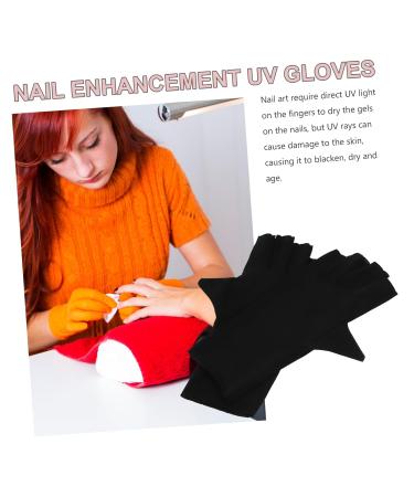 FRCOLOR 2 Pairs Sun Gloves Pink Gloves Nail Uv Gloves Uv Protection Gloves for Gel Nail Lamp Gel Nail Lamp Uv Gloves Nail Art Supplies Uv Nail Gloves Nylon Nail Supplies Summer 21x12x0.1cm As Shown - Buy Online on GoSupps.com