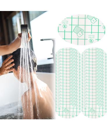 RMISODO 100 Pieces Waterproof Ear Stickers  Disposable Ear Covers Earmuffs  Ear Protector Caps for Hair Dye Shower Bathing  Invisible Foot Sticker Bandages  Protective Clear Films for Foot Hand Ear